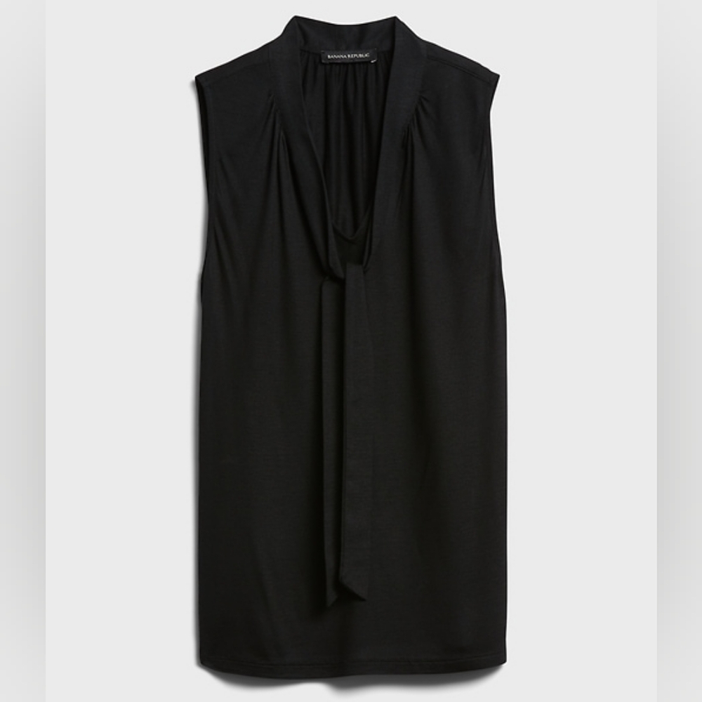 Banana Republic Tie Neck Top, XS